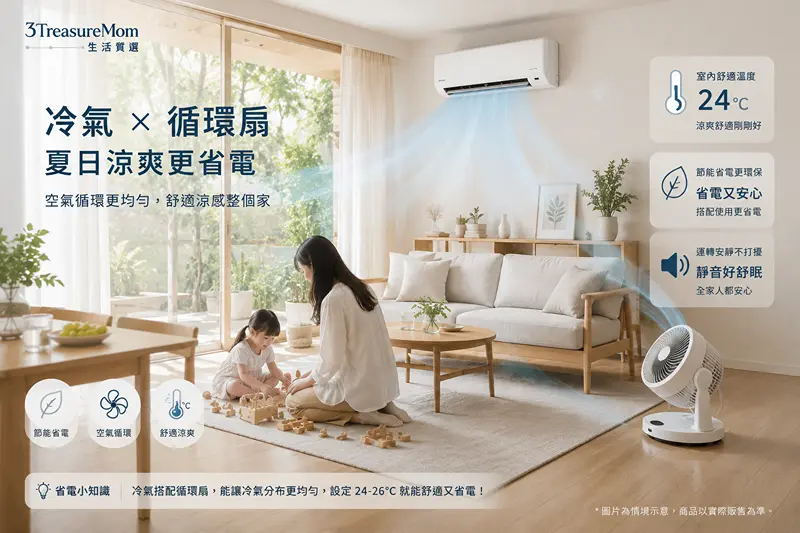 台灣家庭夏日冷氣生活情境圖