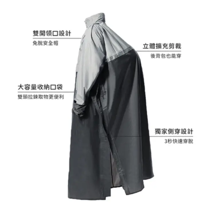 CHECK2CHECK C2C 2.0 側開瞬穿後背包極鋒雨衣