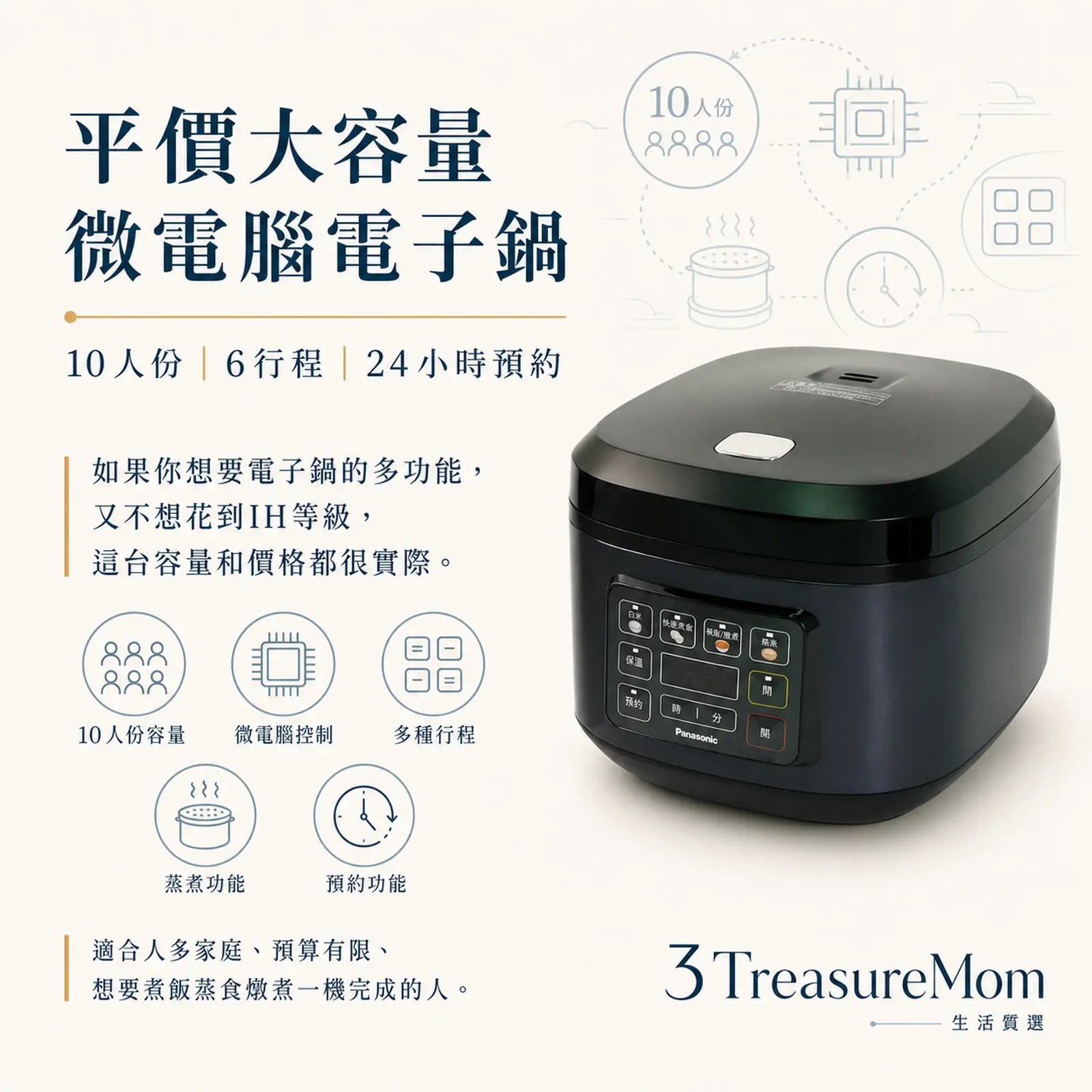 Panasonic SR-D18HA2 微電腦電子鍋 10人份