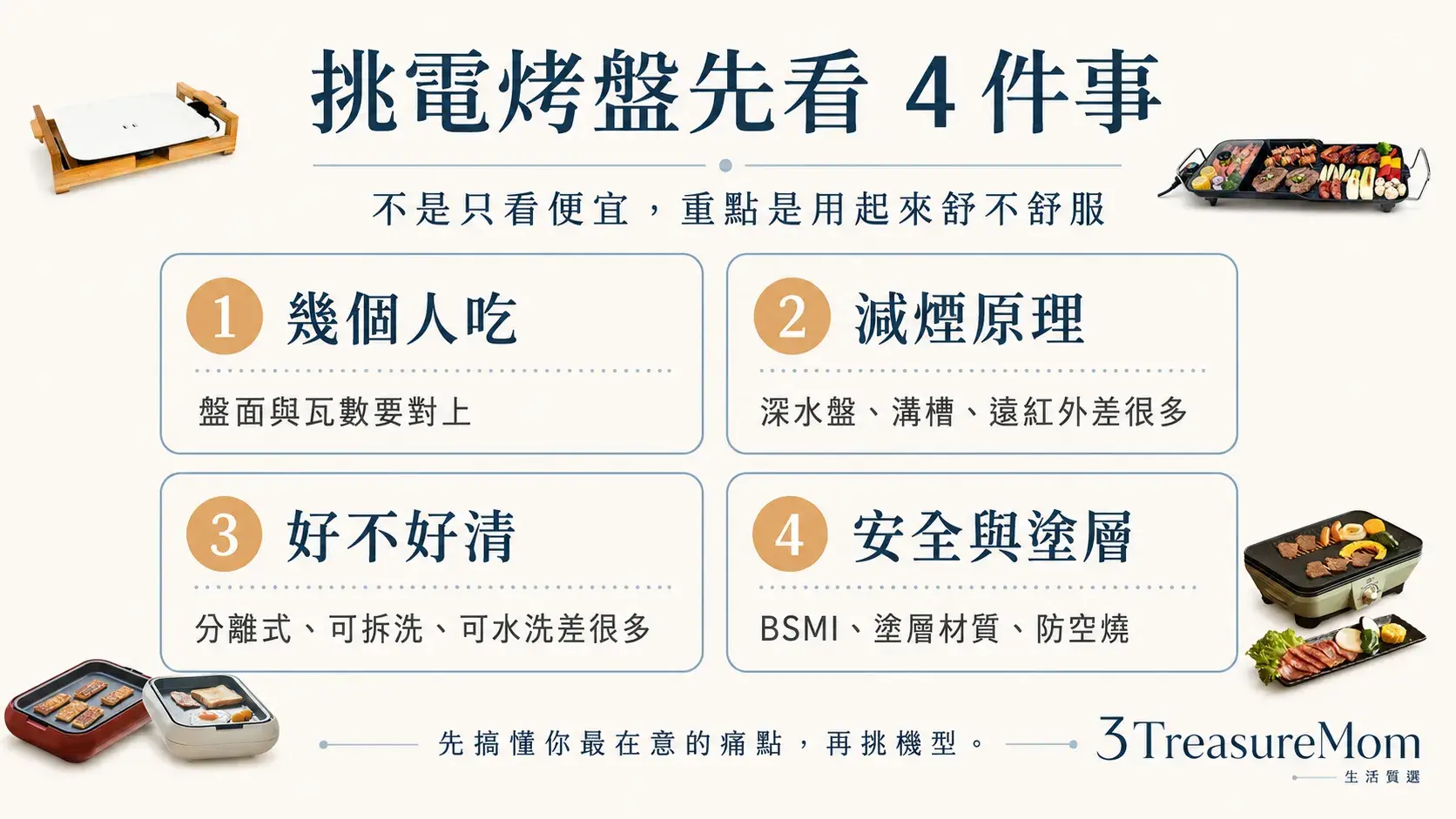 電烤盤怎麼挑 4大重點 人數減煙清潔安全一次看懂
