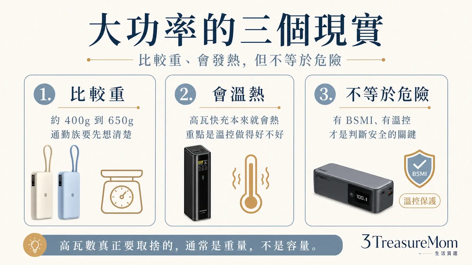 大功率筆電行動電源會比較重比較燙嗎 重量發熱與安全三件事一次看