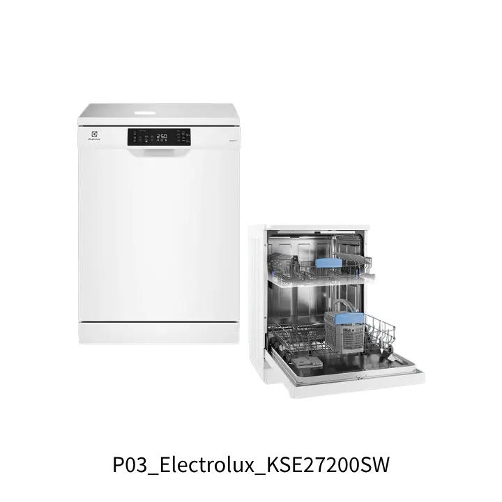 Electrolux 伊萊克斯 KSE27200SW 13人份獨立式洗碗機去背圖