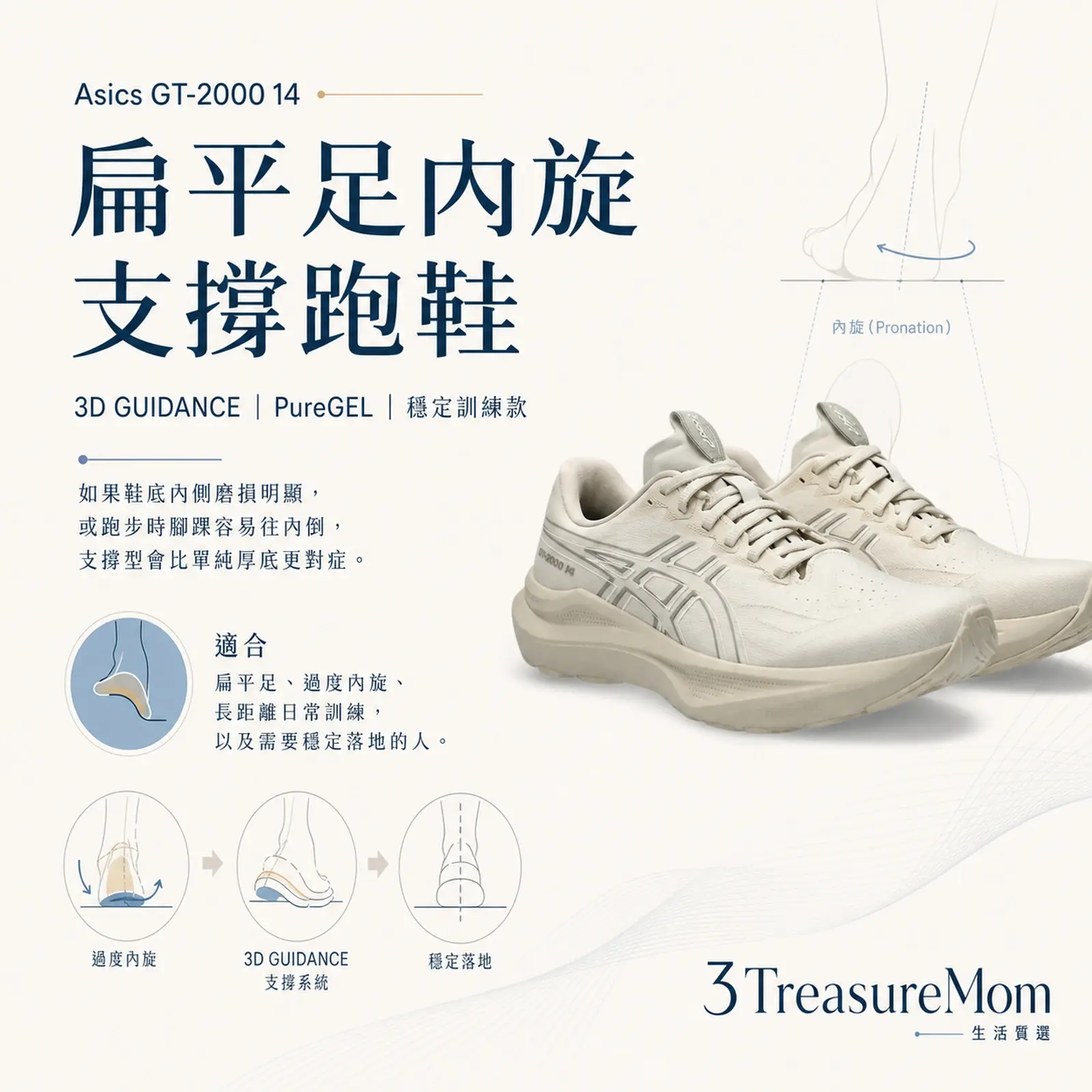 Asics GT-2000 14慢跑鞋 扁平足內旋支撐型慢跑鞋推薦單品圖