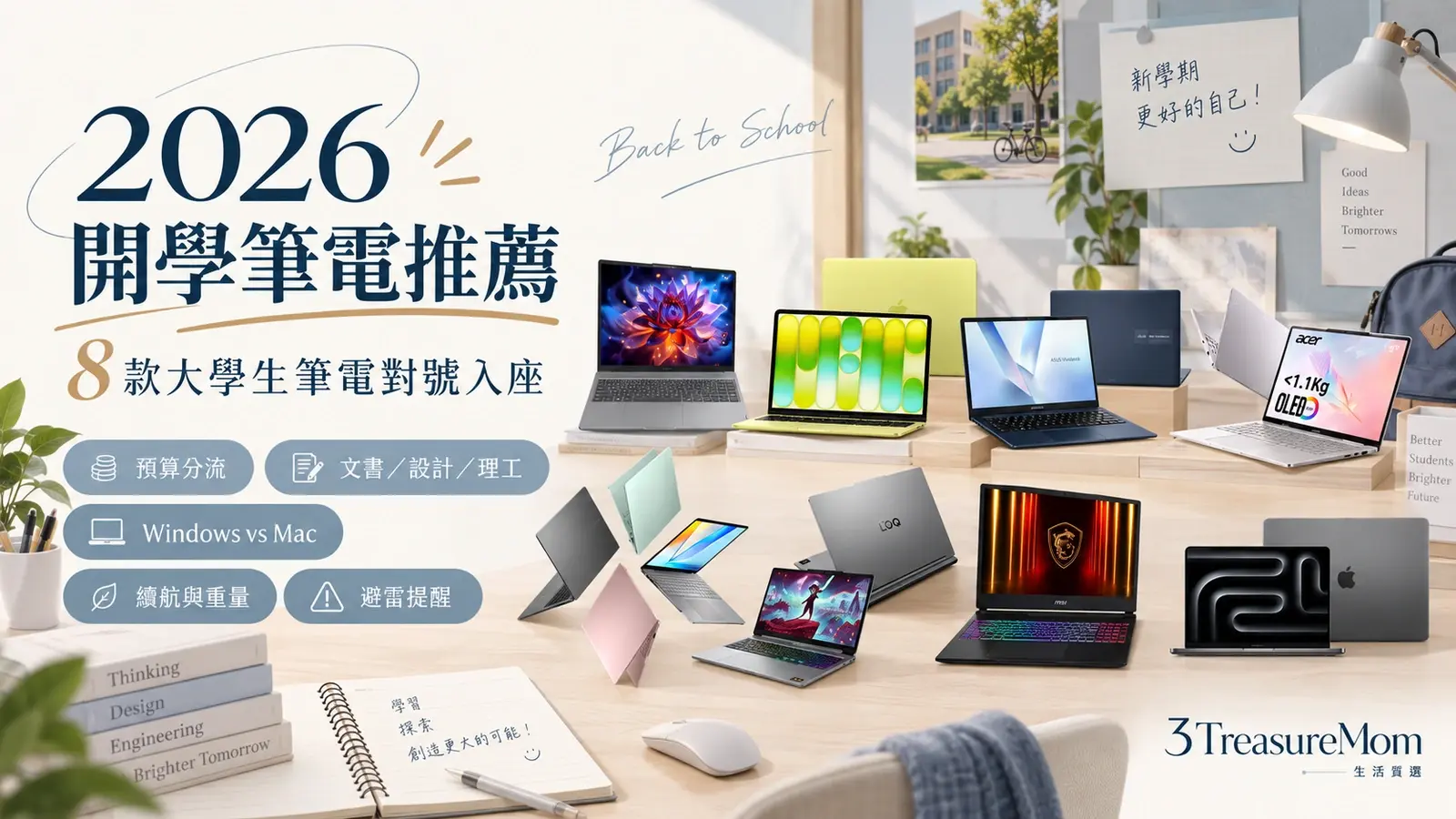 2026學生筆電規格怎麼看 8款規格比較封面