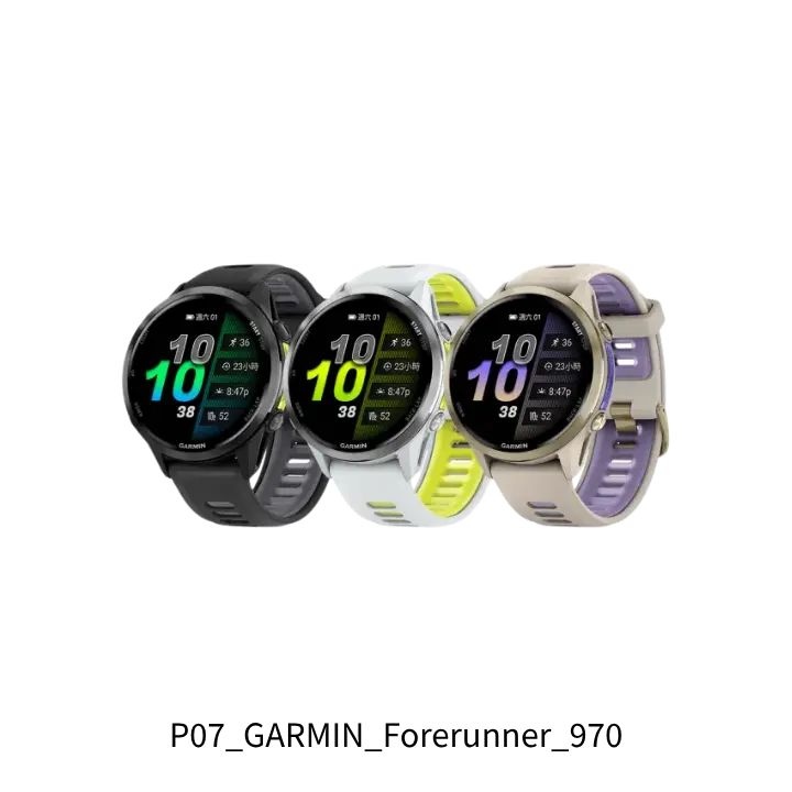 GARMIN Forerunner 970 馬拉松三鐵旗艦跑錶去背圖