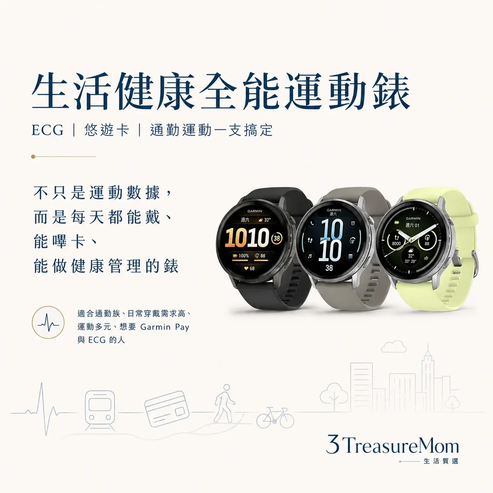 GARMIN Venu 4 生活健康全能款廣告圖