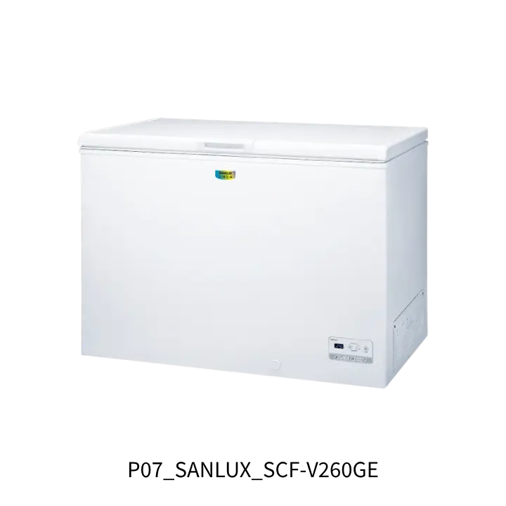 SANLUX台灣三洋SCF-V260GE 258L DC變頻臥式冷凍櫃
