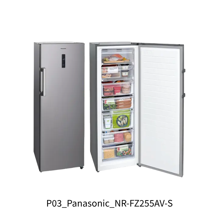 Panasonic國際牌NR-FZ255AV-S 242L一級能效冷凍冷藏兩用直立式冷凍櫃