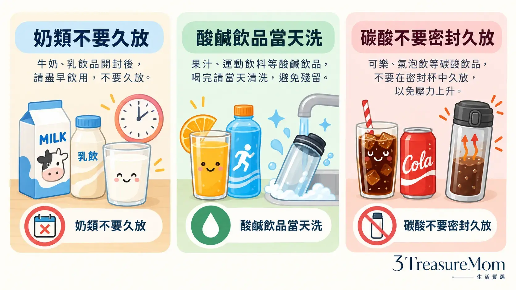 保溫杯裝牛奶果汁與碳酸飲料的時間、清洗和密封注意事項